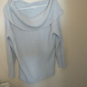 Women's size L cowl neck sweater
